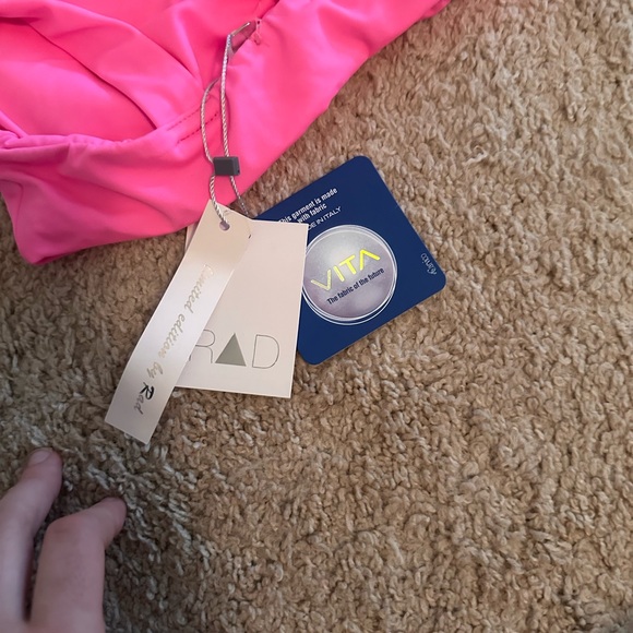 Pink Ruched Bikini Top - Picture 9 of 10